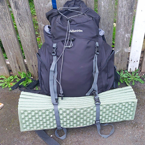 Eurohike black hiking rucksack - eurohike,